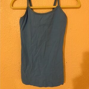 Beyond Yoga Kate Spade Blue Slim Spaghetti Strap Camisole
